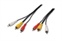 *CAVO RCA 3 CONNETTORI AV. SCHERMATO - MT. 3
