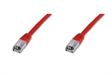 CAVO RETE FTP CAT. 5E SCHERMATO - LUNGHEZZA MT. 0,5   -  COLORE ROSSO
