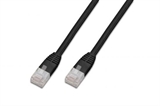 CAVO RETE PIATTO UTP CAT. 5E NON SCHERMATO - LUNGHEZZA MT. 7,5 - COLORE NERO