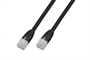 CAVO RETE PIATTO UTP CAT. 5E NON SCHERMATO - LUNGHEZZA MT. 7,5 - COLORE NERO