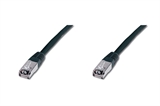 CAVO RETE SSTP CAT.6 DOPPIA SCHERMATURA COLORE NERO - MT. 0,5