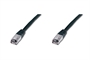 CAVO RETE SSTP CAT.6 DOPPIA SCHERMATURA COLORE NERO - MT. 3