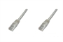 CAVO RETE UTP CAT. 5E NON SCHERMATO - LUNGHEZZA MT. 1 - COLORE GRIGIO