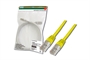 CAVO RETE UTP CAT. 6 NON SCHERMATO - COLORE GIALLO - LUNGHEZZA MT. 2