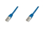 CAVO RETE UTP CAT. 6 NON SCHERMATO COLORE BLU - LUNGHEZZA MT. 0,50