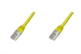 CAVO RETE UTP CAT. 6 NON SCHERMATO COLORE GIALLO -LUNGHEZZA MT. 0,50