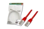 CAVO RETE UTP CAT. 6 NON SCHERMATO-COLORE ROSSO-LUNGHEZZA MT.5