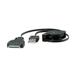 CAVO RETRATTILE USB TIPO A MASCHIO - TIPO MICRO B PER GALAXY MASCHIO, 0.7 MT.
