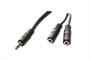 CAVO SDOPPIATORE STEREO 3,5 MM. MASCHIO/FEMMINA/FEMMINA CAVO SDOPPIATORE STEREO 3,5 MM. MASCHIO/FEMMINA/FEMMINA
