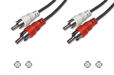 CAVO STEREO CONNETTORI 2 X CINCH MASCHIO/MASCHIO MT.5 (AK CHMM-50)