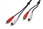 CAVO STEREO CONNETTORI 2 X CINCH (RCA) MASCHIO/MASCHIO - MT. 10 CAVO STEREO CONNETTORI 2 X CINCH (RCA) MASCHIO/MASCHIO - MT. 10