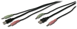 CAVO TRIPLO AUDIO + USB PER KVM-SWITCH - LUNGHEZZA 1,8 MT.