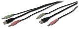 CAVO TRIPLO AUDIO + USB PER KVM-SWITCH - LUNGHEZZA 5 MT.