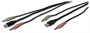 CAVO TRIPLO AUDIO + USB PER KVM-SWITCH - LUNGHEZZA 5 MT.