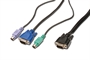 CAVO TRIPLO KVM PER CONSOLE (PS2) - LUNGHEZZA MT. 3