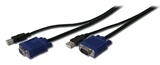 CAVO TRIPLO OCTOPUS- KVM SET VGA, USB - LUNGHEZZA 5 MT