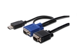 CAVO TRIPLO PER CONSOLE CON SWITCH KVM PER SERVER USB - MT. 5