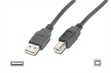 CAVO USB 1.1 CONNETTORI A-B - LUNGHEZZA MT. 3 COLORE NERO