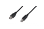 CAVO USB 2.0 CONNETTORI 1 X A MASCHIO - 1 X B MASCHIO MT. 1 COLORE NERO