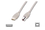 CAVO USB 2.0 CONNETTORI A-B - LUNGHEZZA MT. 1 COLORE GRIGIO CHIARO