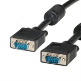 CAVO VGA/SVGA MONITOR 15 POLI DOPPIA SCHERMATURA  UL2919  MASCHIO/MASCHIO MT. 6  COLORE NERO CON FIL