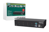 COMBO-KVM SWITCH 1 UTENTE, 4PC (PS2 o USB) CON 2 SET CAVI INCLUSI