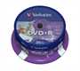 CONFEZIONE 25 DVD+R STAMPABILI VELOCITA' 16X CAPACITA' 4.7GB RISCRIVIBILI