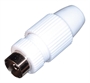 CONNETTORE COASSIALE FEMMINA 9.5 MM. - ATTENUAZIONE 75 dB AVVITABILE DRITTO (A-TVBG-S)