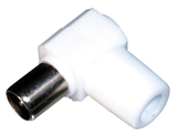 CONNETTORE COASSIALE MASCHIO 9.5 MM. - ATTENUAZIONE 75 dB AVVITABILE CONNETTORE 90ï¿½ (A-TVSW-S)