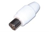 CONNETTORE COASSIALE MASCHIO 9.5 MM. - ATTENUAZIONE 75 dB AVVITABILE CONNETTORE DRITTO (A-TVSG-S)