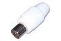 CONNETTORE COASSIALE MASCHIO 9.5 MM. - ATTENUAZIONE 75 dB AVVITABILE CONNETTORE DRITTO (A-TVSG-S)
