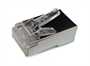 CONNETTORE PLUG 8 POLI CAT. 5E RJ45 SCHERMATO PER CAVO RETE SOLIDO