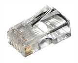CONNETTORE PLUG 8 POLI CAT. 5E UTP NON SCHERMATO RJ45 PER CAVO RETE FLESSIBILE (A-MO 8/8 SR)