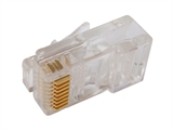 CONNETTORE PLUG 8 POLI CAT. 5E UTP RJ45 NON SCHERMATO PER CAVO RETE SOLIDO