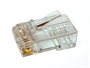 CONNETTORE PLUG 8 POLI NON SCHERMATO CAT. 5E UTP RJ45 CON INSERITORE PER CAVO RETE FLESSIBILE