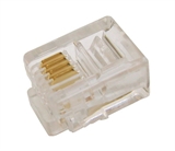 CONNETTORE PLUG TELEFONICO 4 CONDUTTORI 6 POSIZIONI 6P4C (A-MO 6/4 SF)