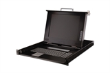 CONSOLE 17' PER RACK 19' CON SWITCH 8 PORTE