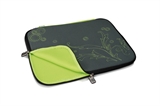 *CUSTODIA PER NOTEBOOK 12' IN NEOPRENE 'NIGHT GARDEN' COLORE GRIGIO SCURO-NERO - 32,5x23x2,5 CM
