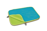 CUSTODIA PER NOTEBOOK 15,4'  IN NEOPRENE 'LUNAR LODGE' TURCHESE/GIALLO PASTELLO CM. 38,5 x 28