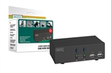 DATA SWITCH KVM COMBO 1 UTENTE (USB) - 2 PC (USB) CON AUDIO