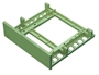 FRAME CHIUSO 5,25'  PER DRIVE E HARD DISK 3.5' IN PLASTICA CON FERITOIA FRONTALE (A-90179-H)