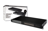 GIGABIT SMART SWITCH PER RETI 19' 16 PORTE + 4  PORTE FIBRA OTTICA SFP