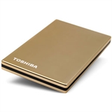 HARD DISK ESTERNO TOSHIBA STORE STEEL, 1,8' 250 GB, IN ACCIAIO, COLORE DORATO