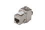 INSERTO JACK RJ45 SCHERMATO CATEGORIA 6 CLASSE EA - TOOLFREE - APERTURA LATERALE