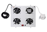 KIT 4 VENTOLE CON TERMOSTATO COLORE GRIGIO CHIARO PER ARMADI LINEA PROFESSIONALE (DN-19 FAN-4)