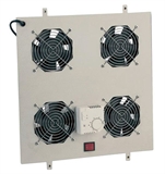 KIT 4 VENTOLE CON TERMOSTATO COLORE GRIGIO CHIARO PER ARMADI LINEA SERVER (DN-19 FAN-4-1000-N)