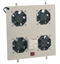 KIT 4 VENTOLE CON TERMOSTATO COLORE GRIGIO CHIARO PER ARMADI LINEA SERVER (DN-19 FAN-4-1000-N)