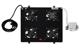 KIT 4 VENTOLE CON TERMOSTATO COLORE NERO PER ARMADI LINEA PROFESSIONALE (DN-19 FAN-4-SW)