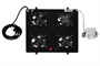 KIT 4 VENTOLE CON TERMOSTATO COLORE NERO PER ARMADI LINEA PROFESSIONALE (DN-19 FAN-4-SW)