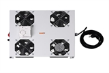 KIT CON 4 VENTOLE E TERMOSTATO PER ARMADI DA ASSEMBLARE (DN-19 FAN-4-EC)